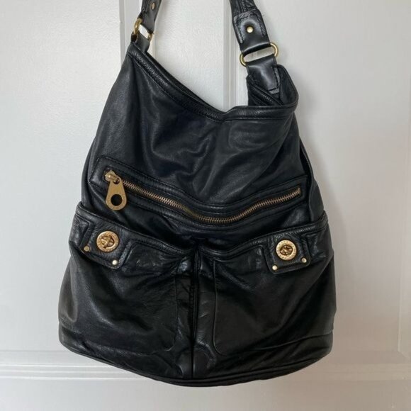 MARC BY MARC JACOBS Black Totally Turnlock Faridah Hobo Shoulder Bag - Picture 8 of 16